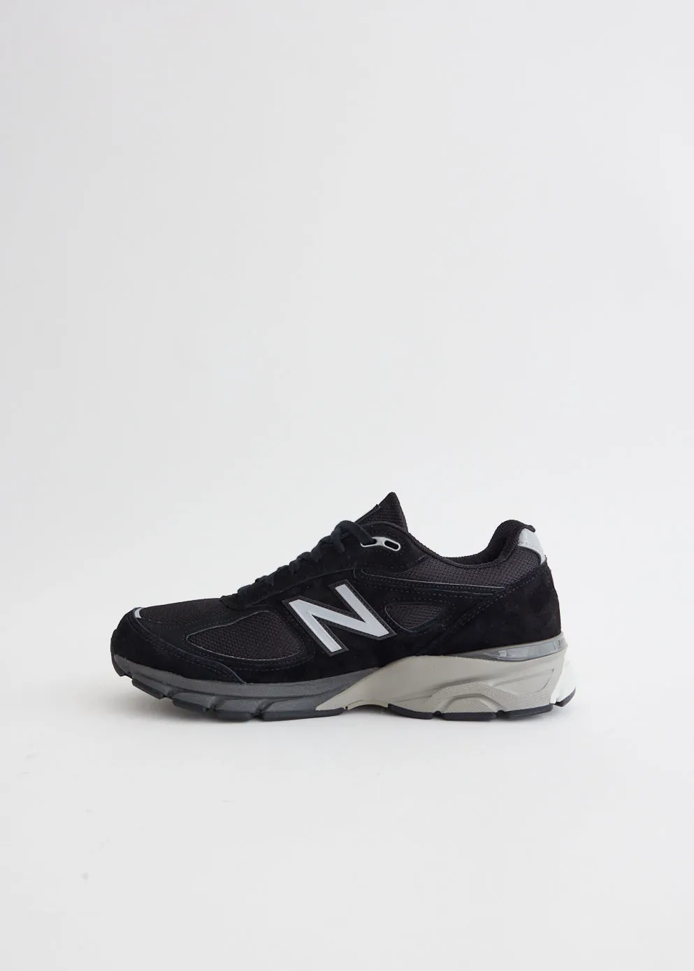 MADE in USA 990v4 'Black Silver' Sneakers