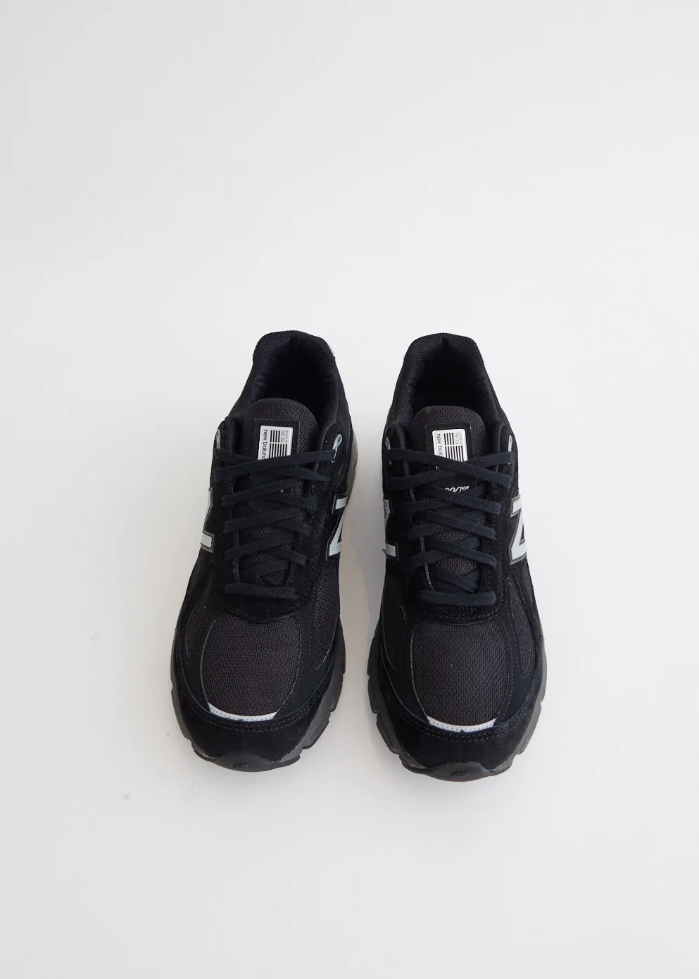 MADE in USA 990v4 'Black Silver' Sneakers