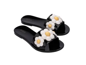 Melissa Babe AD Spring Black Flat Slipon Slides For Women