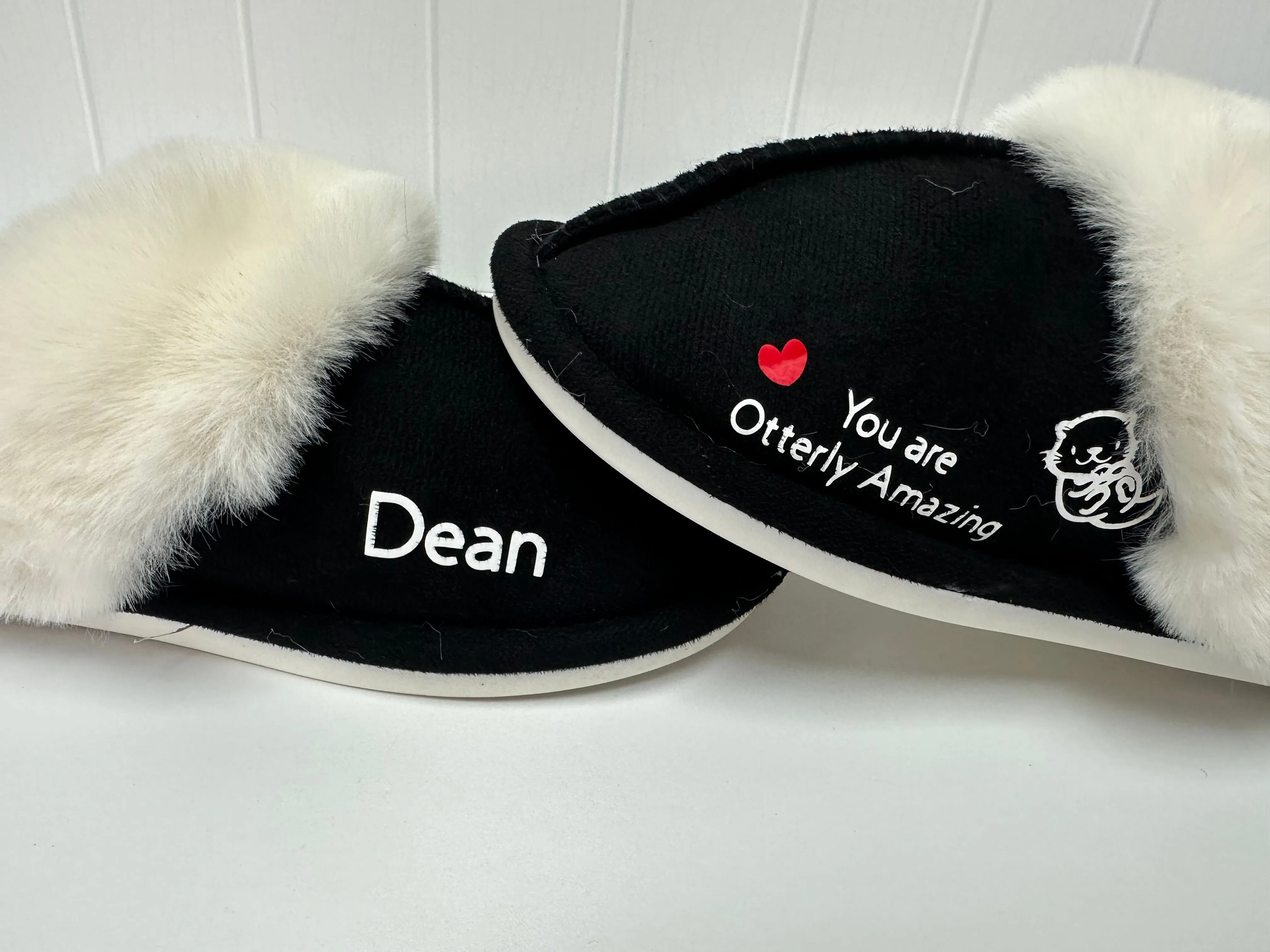Men's Valentine's Day Slippers - Otterly amazing