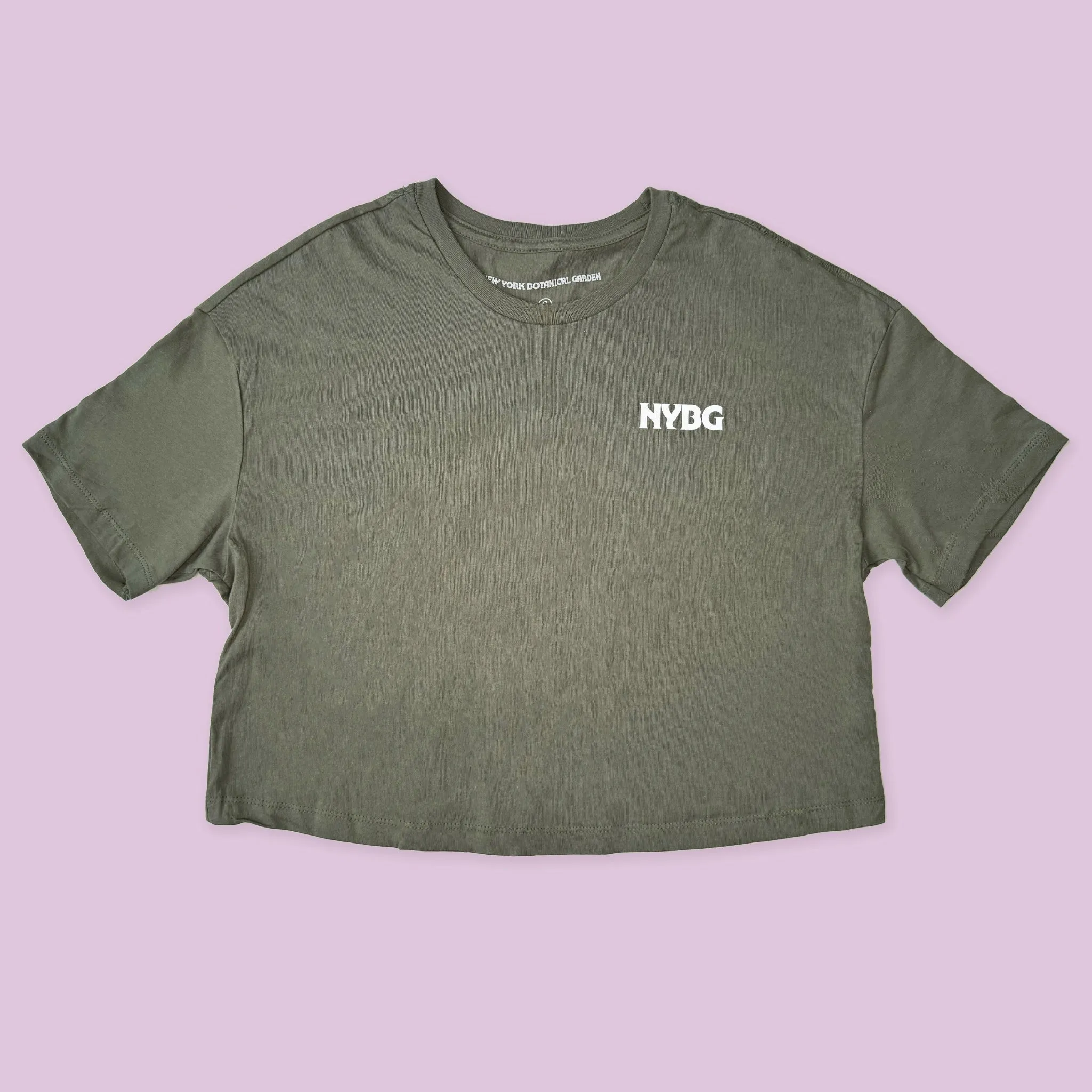 NYBG Map Crop T-shirt | Green
