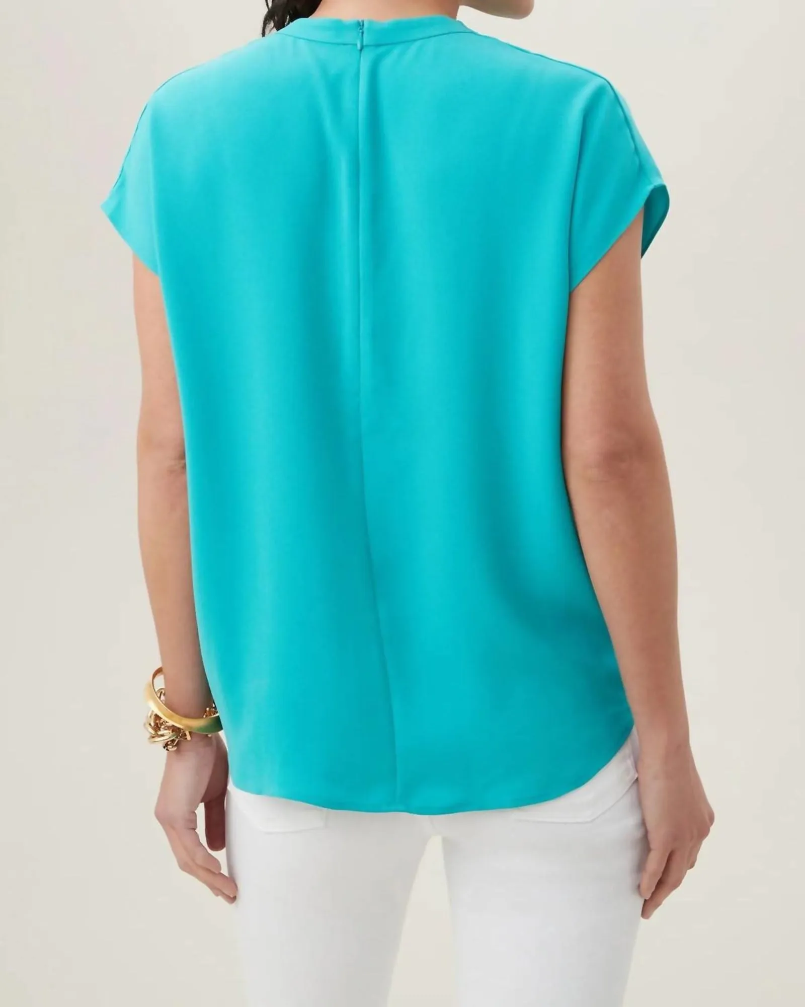 Odilia Top in Tranquil Turquoise | Tranquil Turquoise