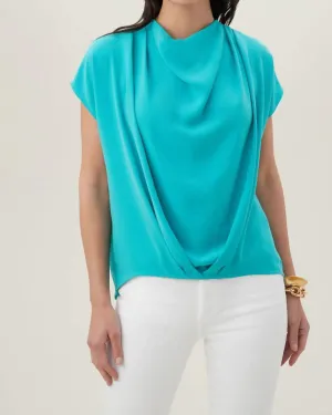 Odilia Top in Tranquil Turquoise | Tranquil Turquoise