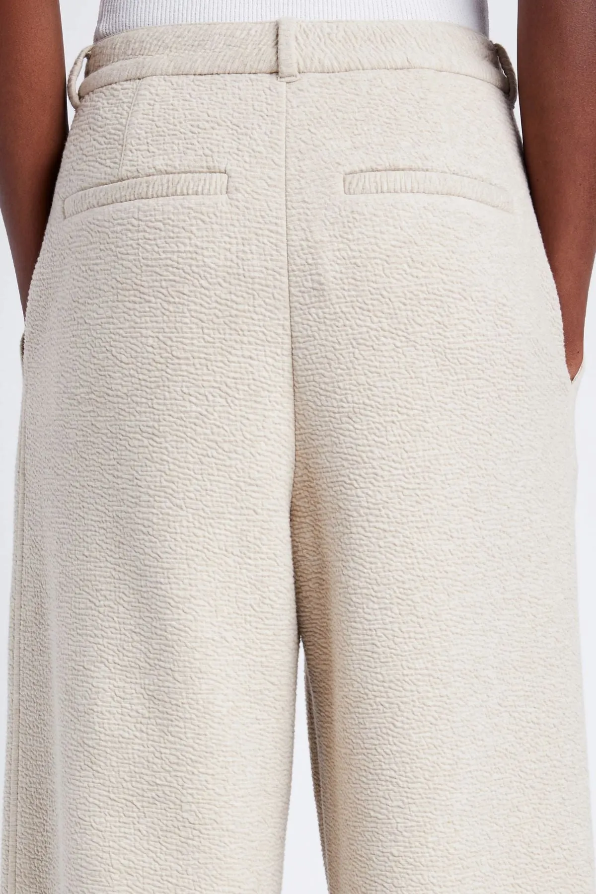 Proenza Schouler White Label Tristan Knit Pant in Cloque - Oatmeal Melange