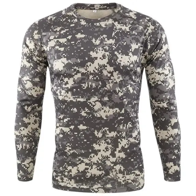 Quick-drying Camouflage T-shirts Breathable Long-sleeved Military Clothes