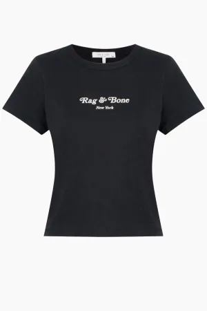 Rag & Bone Mini Script T-Shirt - Black Multi