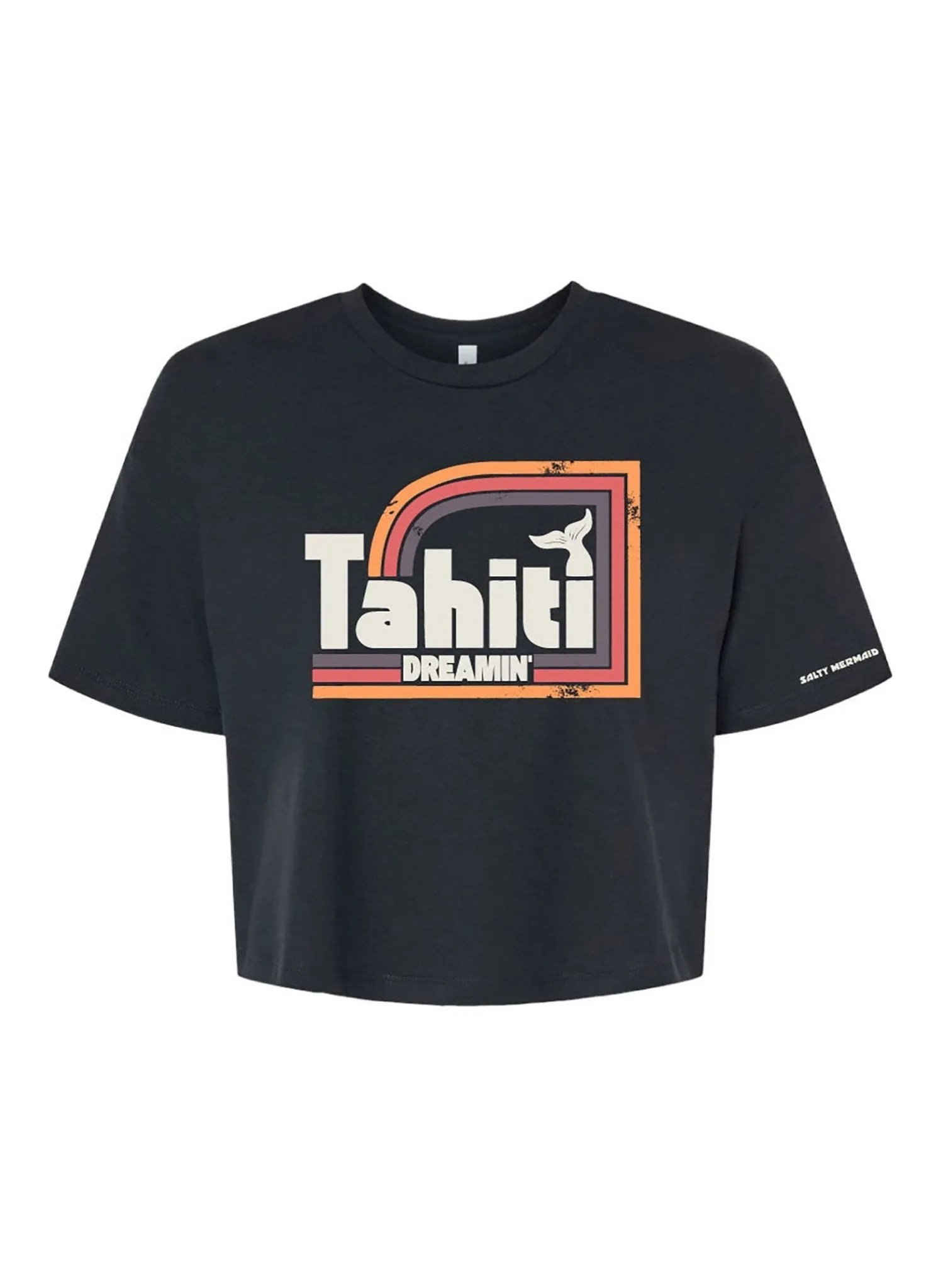 Rainbows over Tahi-Tee Cropped Tee
