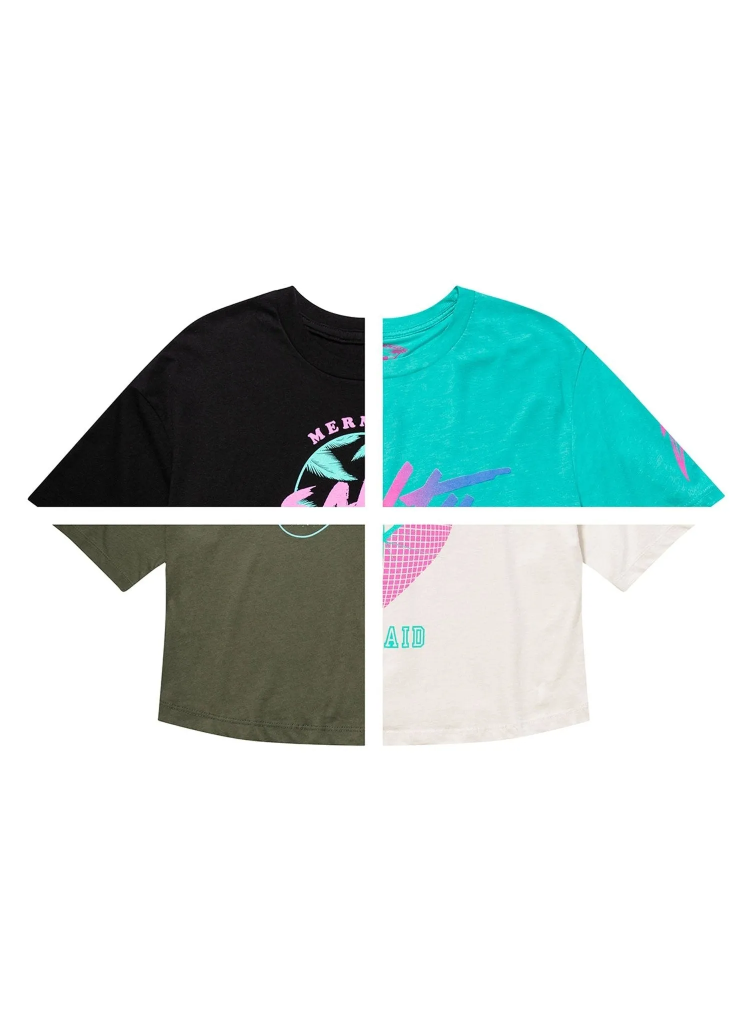 Rainbows over Tahi-Tee Cropped Tee