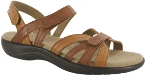 SAS Women's Pier Heel Strap Sandals Sepia
