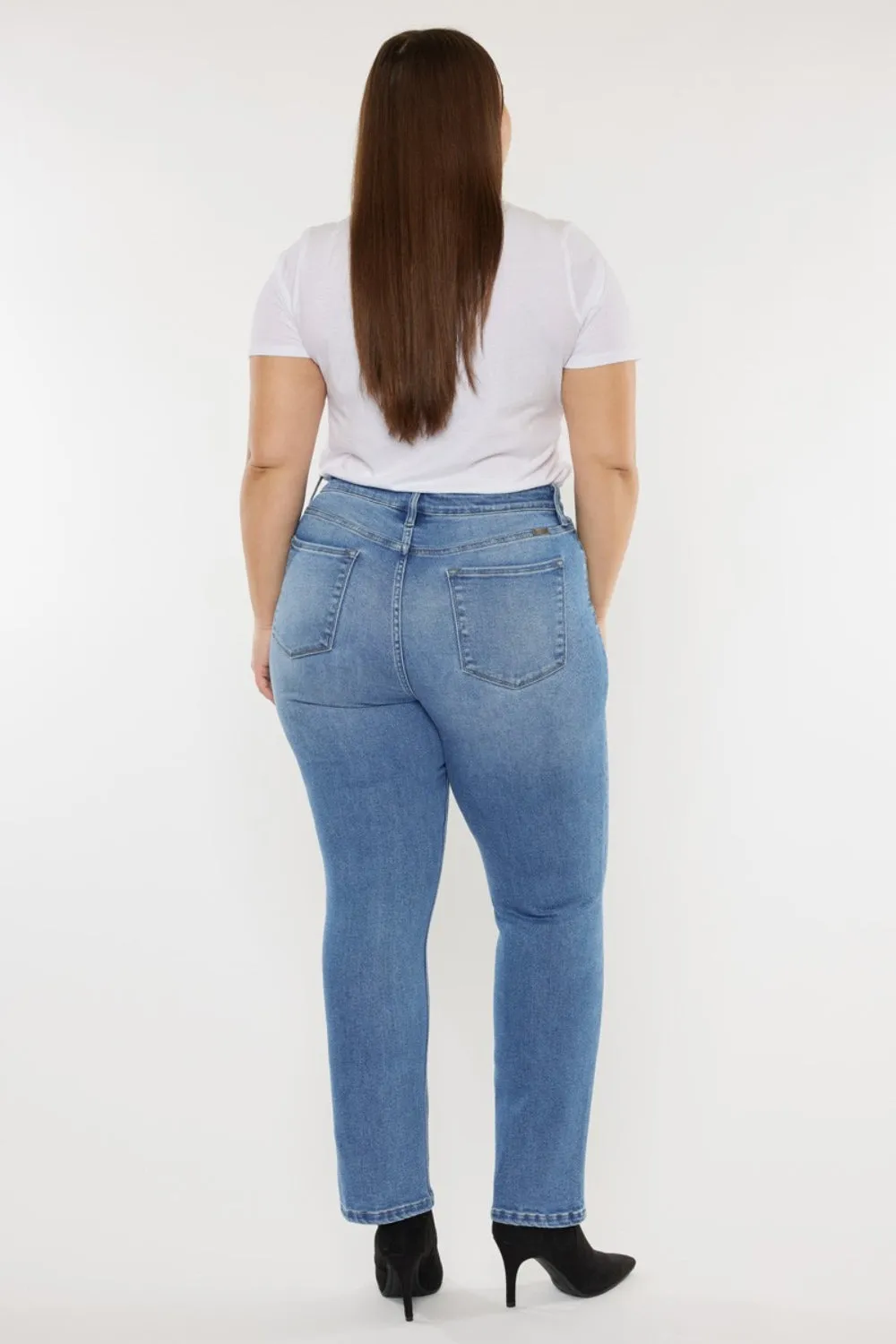 Selena High Rise Cropped Mom Jeans
