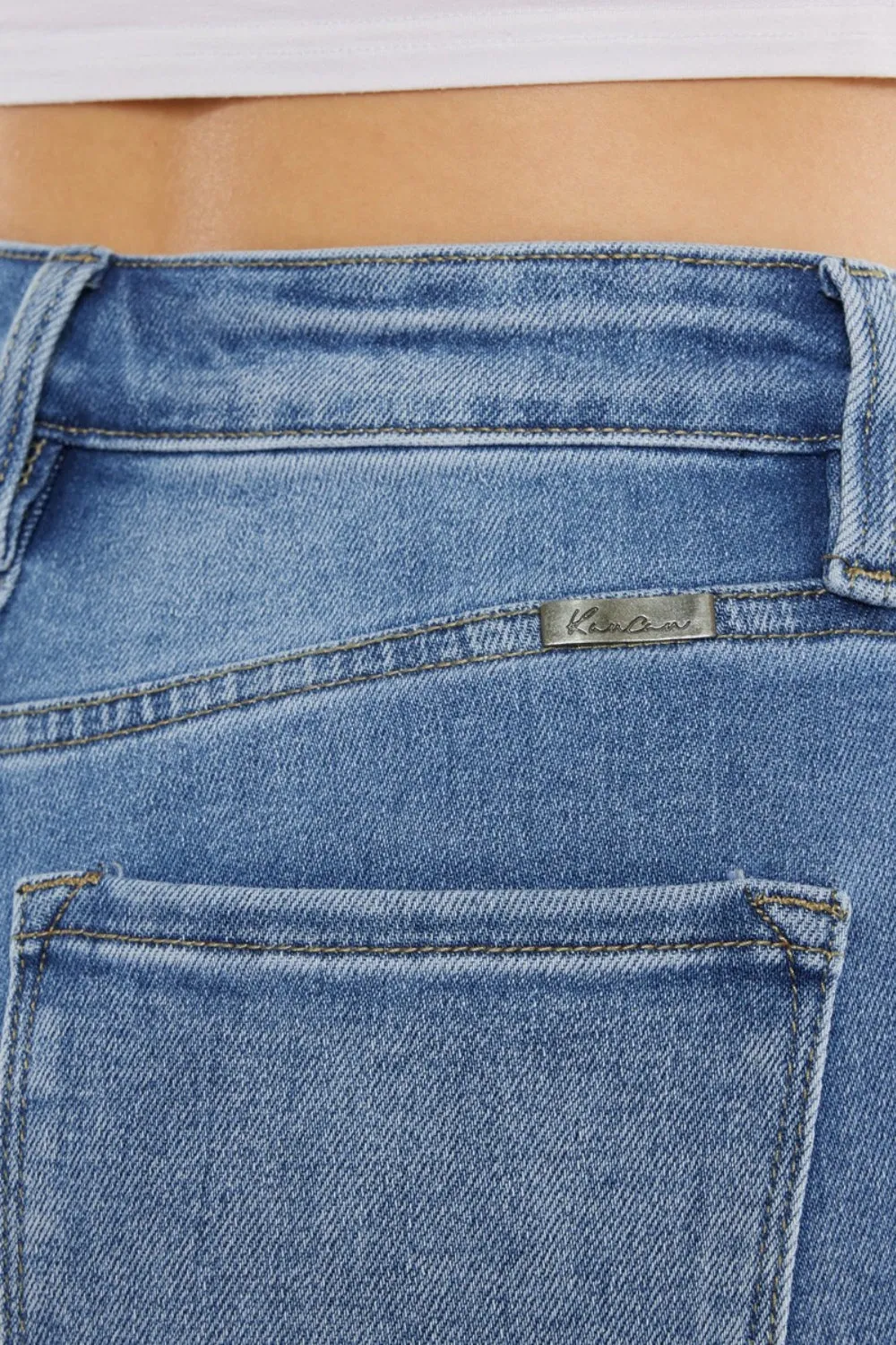 Selena High Rise Cropped Mom Jeans