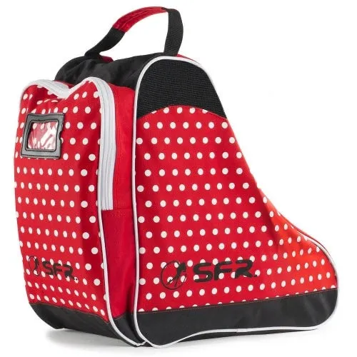 SFR Skate Bag Red and White Polka