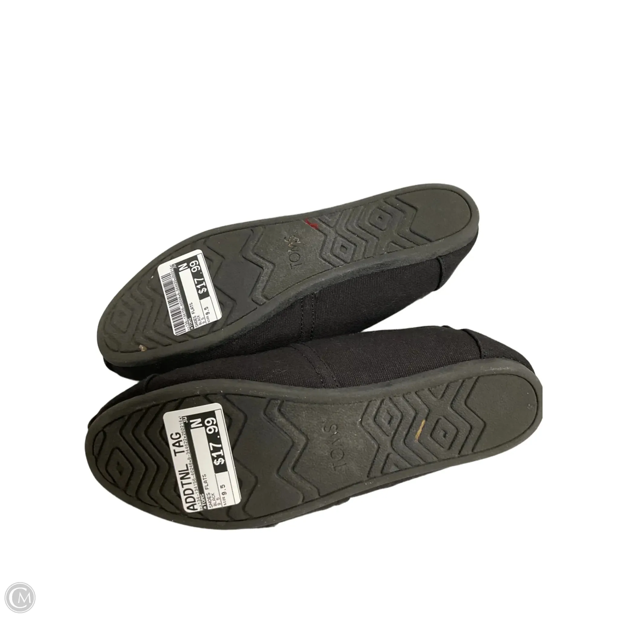 Shoes Flats By Toms In Black, Size: 9.5