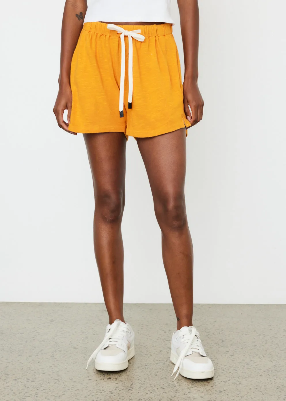 Slub Rib Athletic Beach Shorts