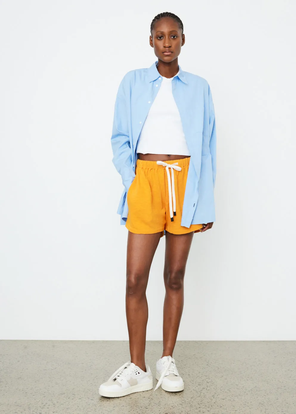 Slub Rib Athletic Beach Shorts