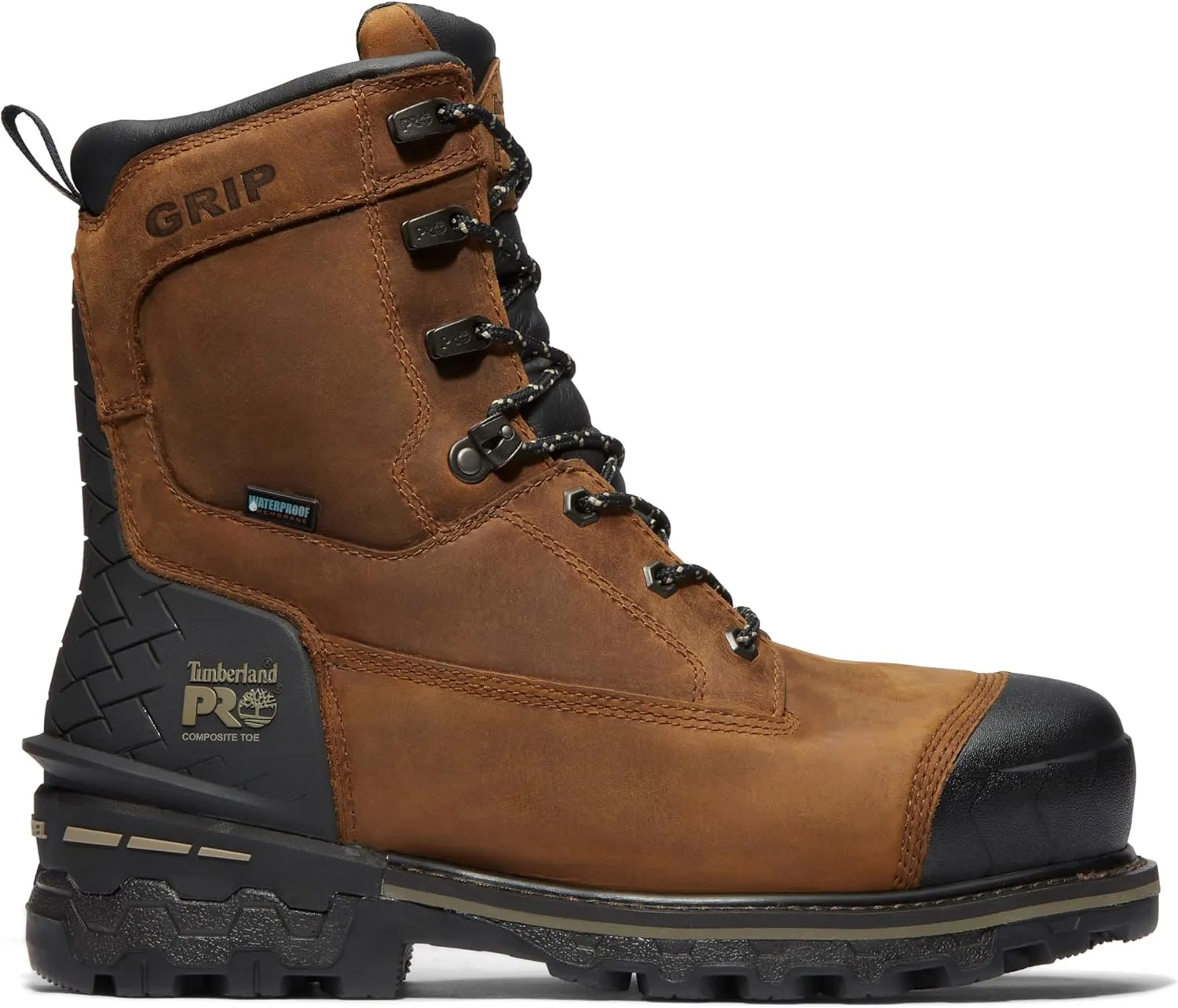 Timberland PRO Men's Boondock Hd 8 Inch Composite Safety Toe Waterproof Industrial Work Boot