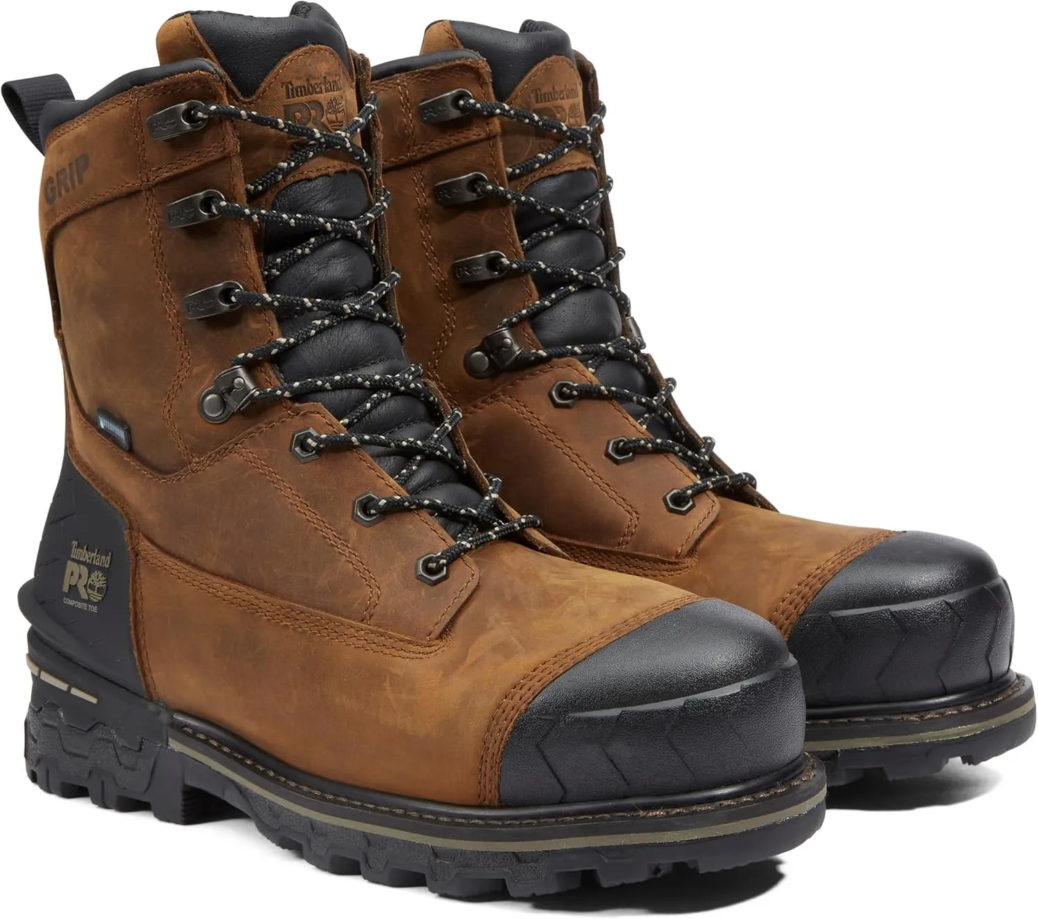 Timberland PRO Men's Boondock Hd 8 Inch Composite Safety Toe Waterproof Industrial Work Boot