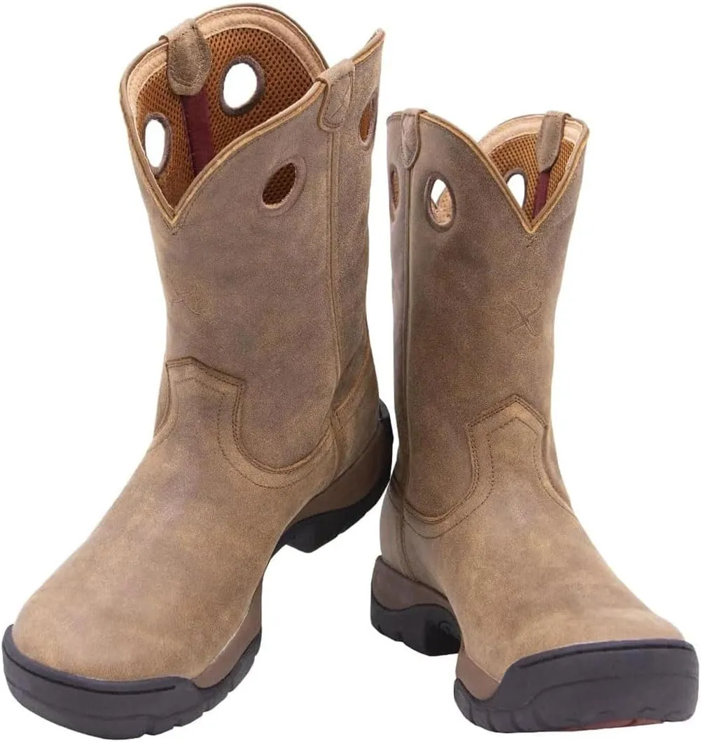 Twisted X Mens Work Boot - K Toe All-Around Boots Designed with Air-Mesh Lining, Compression- EVA Midsole, Rubber Outsole, and Full-Grain Oiled Leather Vamp and 11 Shaft