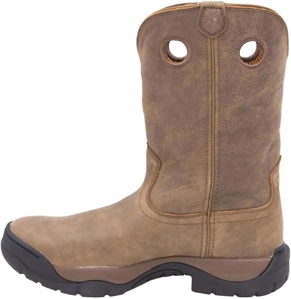 Twisted X Mens Work Boot - K Toe All-Around Boots Designed with Air-Mesh Lining, Compression- EVA Midsole, Rubber Outsole, and Full-Grain Oiled Leather Vamp and 11 Shaft