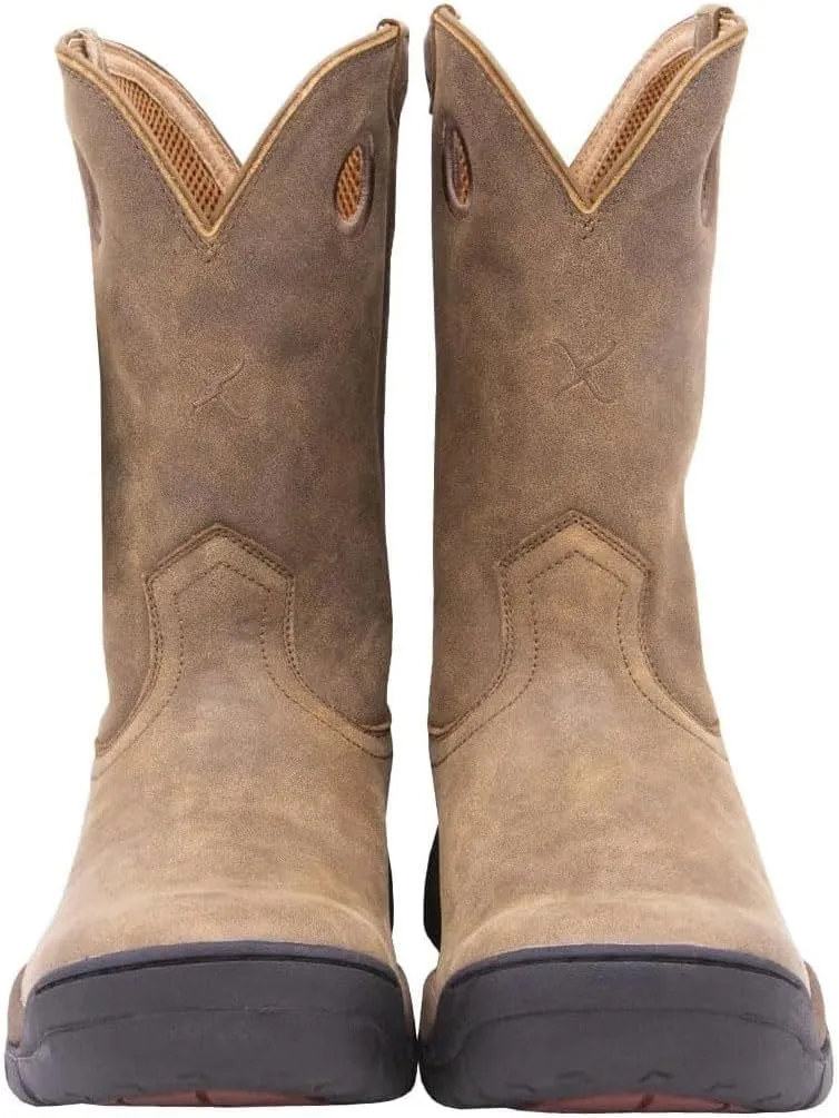 Twisted X Mens Work Boot - K Toe All-Around Boots Designed with Air-Mesh Lining, Compression- EVA Midsole, Rubber Outsole, and Full-Grain Oiled Leather Vamp and 11 Shaft