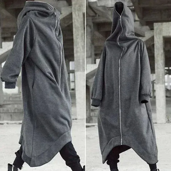 Unisex long-sleeve nazgul long coat with hood