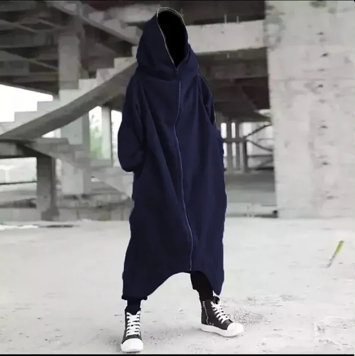 Unisex long-sleeve nazgul long coat with hood