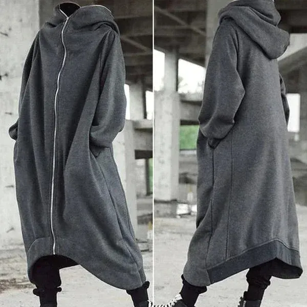 Unisex long-sleeve nazgul long coat with hood