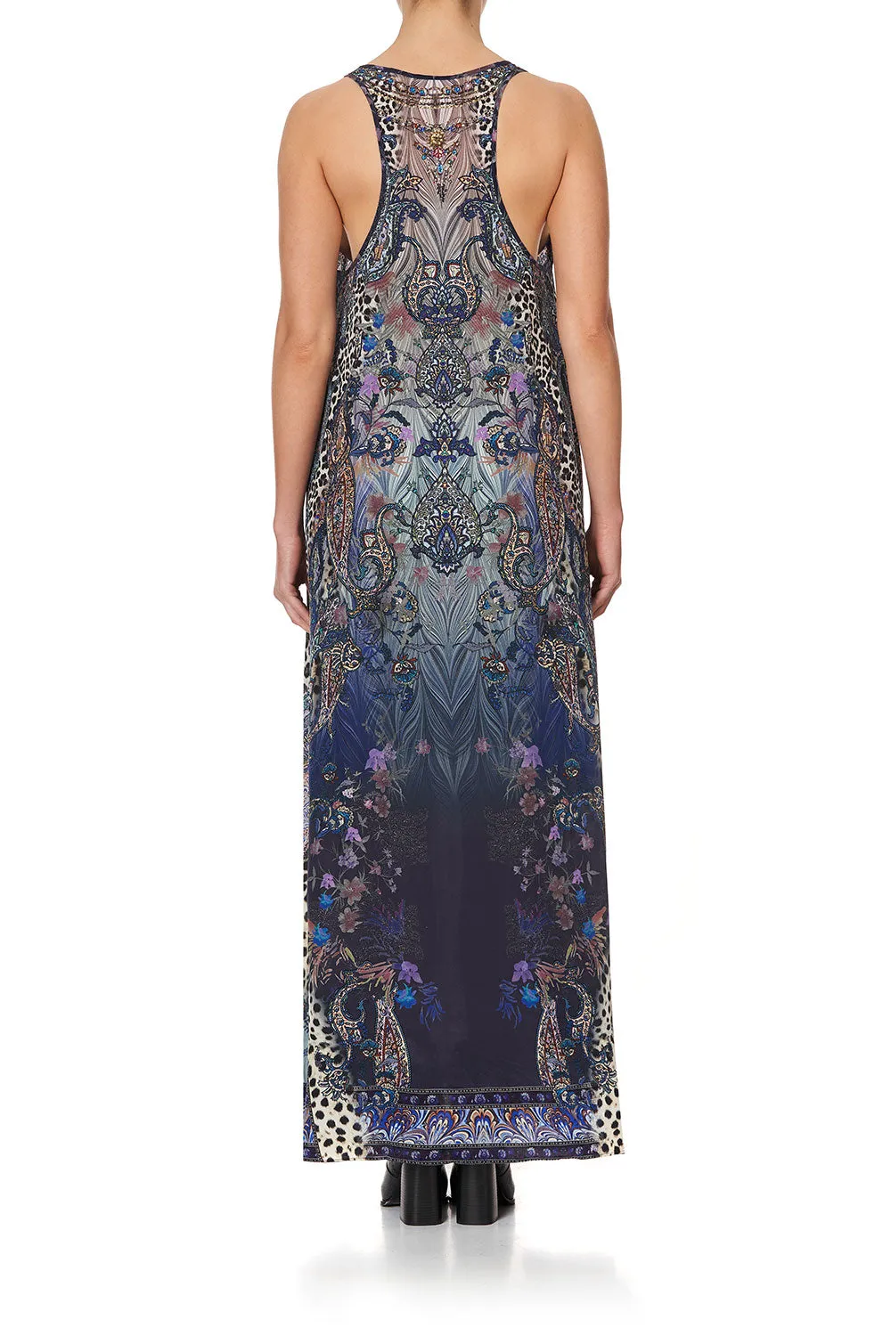 V NECK RACERBACK DRESS FESTIVAL EXPRESS