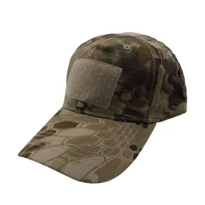 Velcro Tactical Hat - Highlander Tan Camo
