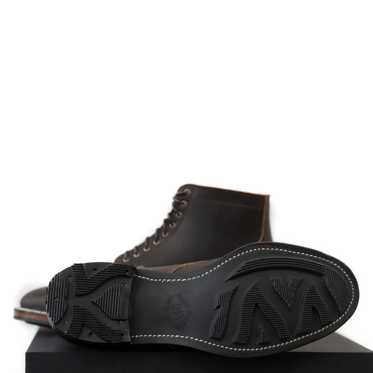Viberg - Dark Brown Waxed Flesh Service Boot 2030 Last