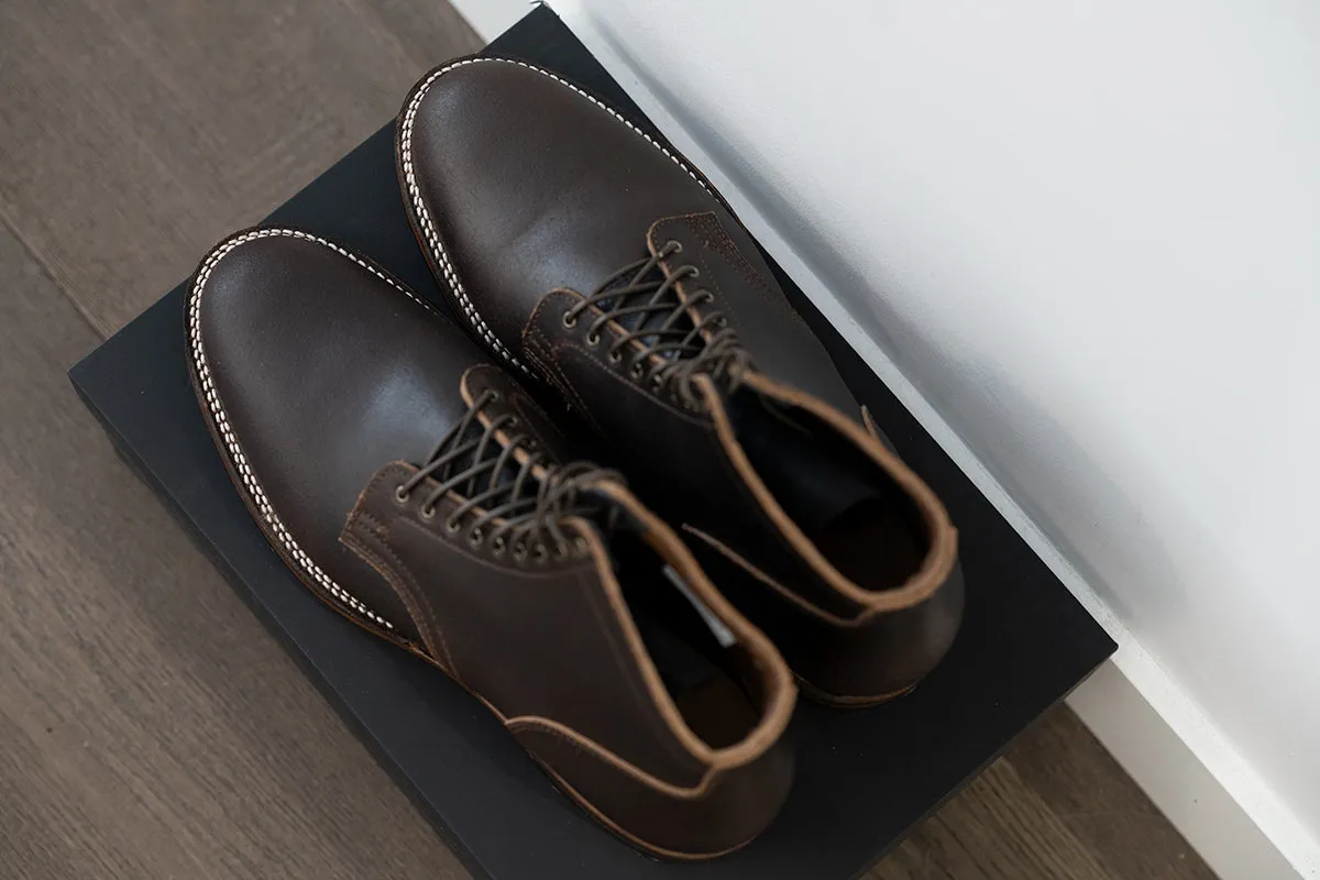 Viberg - Dark Brown Waxed Flesh Service Boot 2030 Last