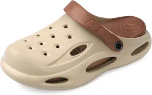 VONMAY Men's Arch Support Clogs Garden Shoes Slip-on Slides Comfortable Sandals Outdoor Beach Slippers with Romovable Cushion Insole