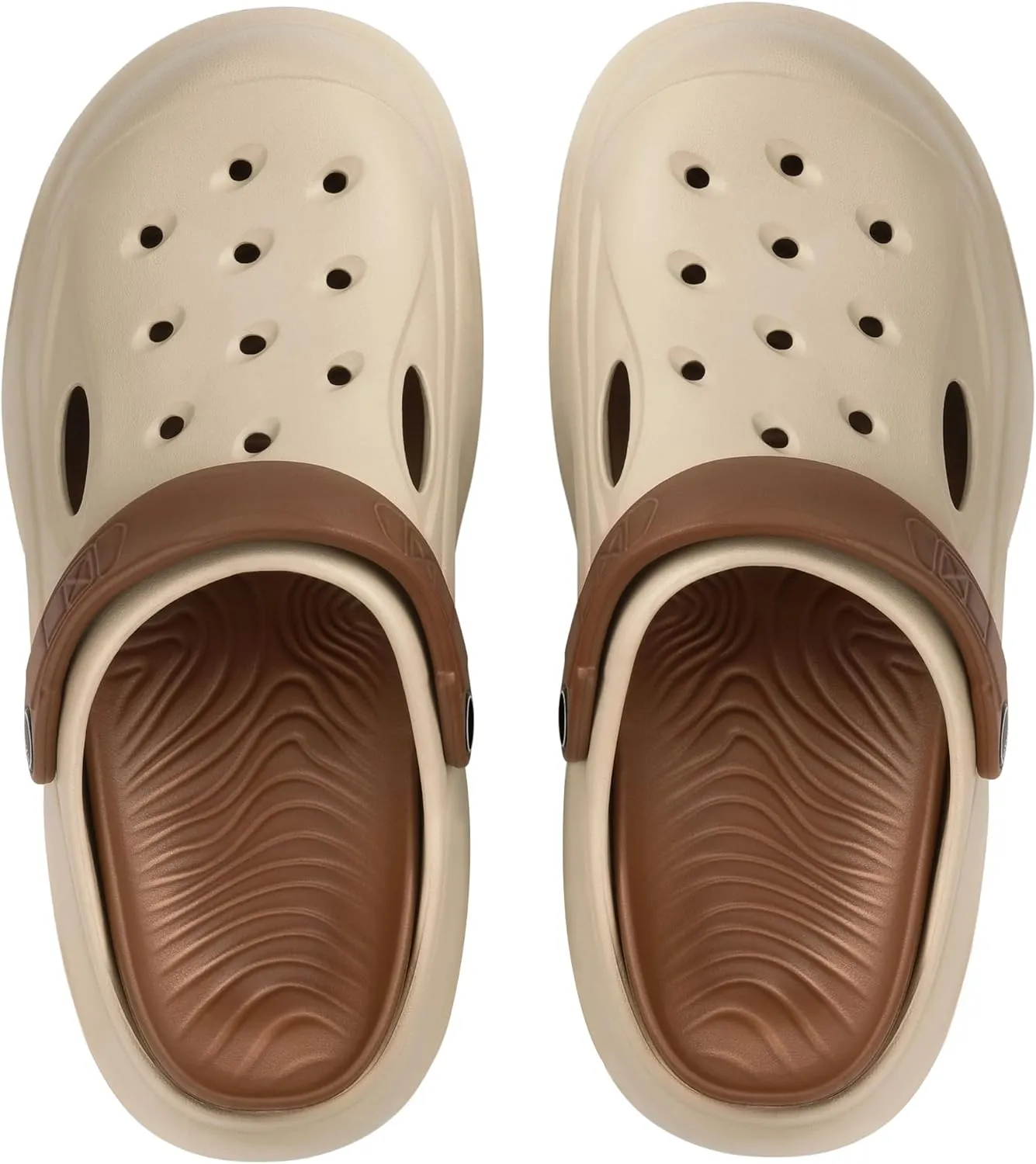 VONMAY Men's Arch Support Clogs Garden Shoes Slip-on Slides Comfortable Sandals Outdoor Beach Slippers with Romovable Cushion Insole