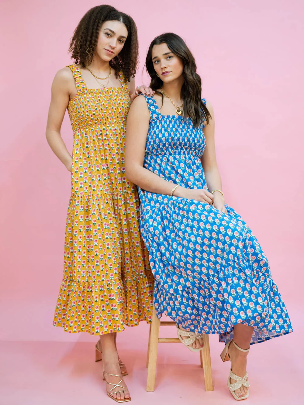 Wildflower Floral Dress - Marigold