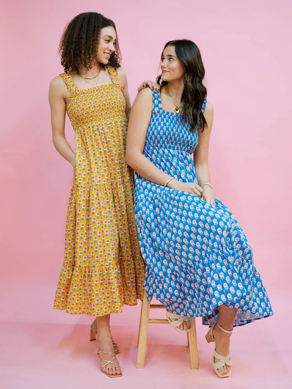 Wildflower Floral Dress - Marigold