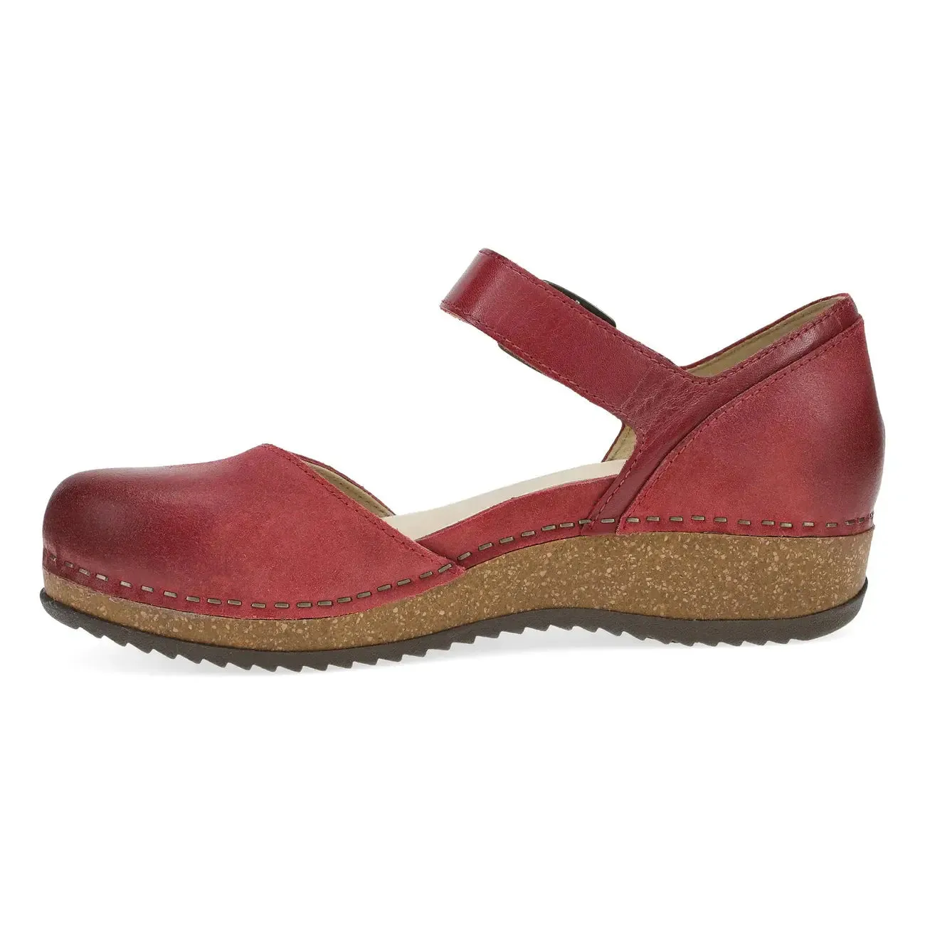Womens Dansko Mae Burnished Suede  Timeless Mary Jane with Lightweight Comfort