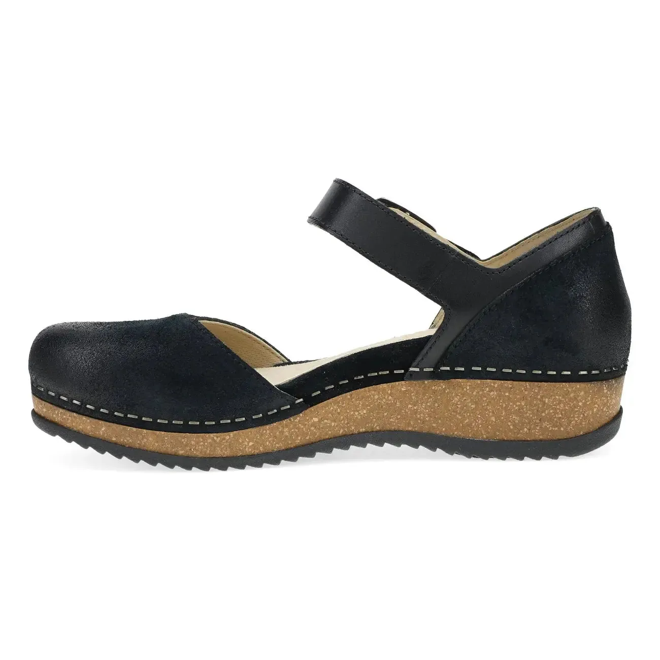 Womens Dansko Mae Burnished Suede  Timeless Mary Jane with Lightweight Comfort