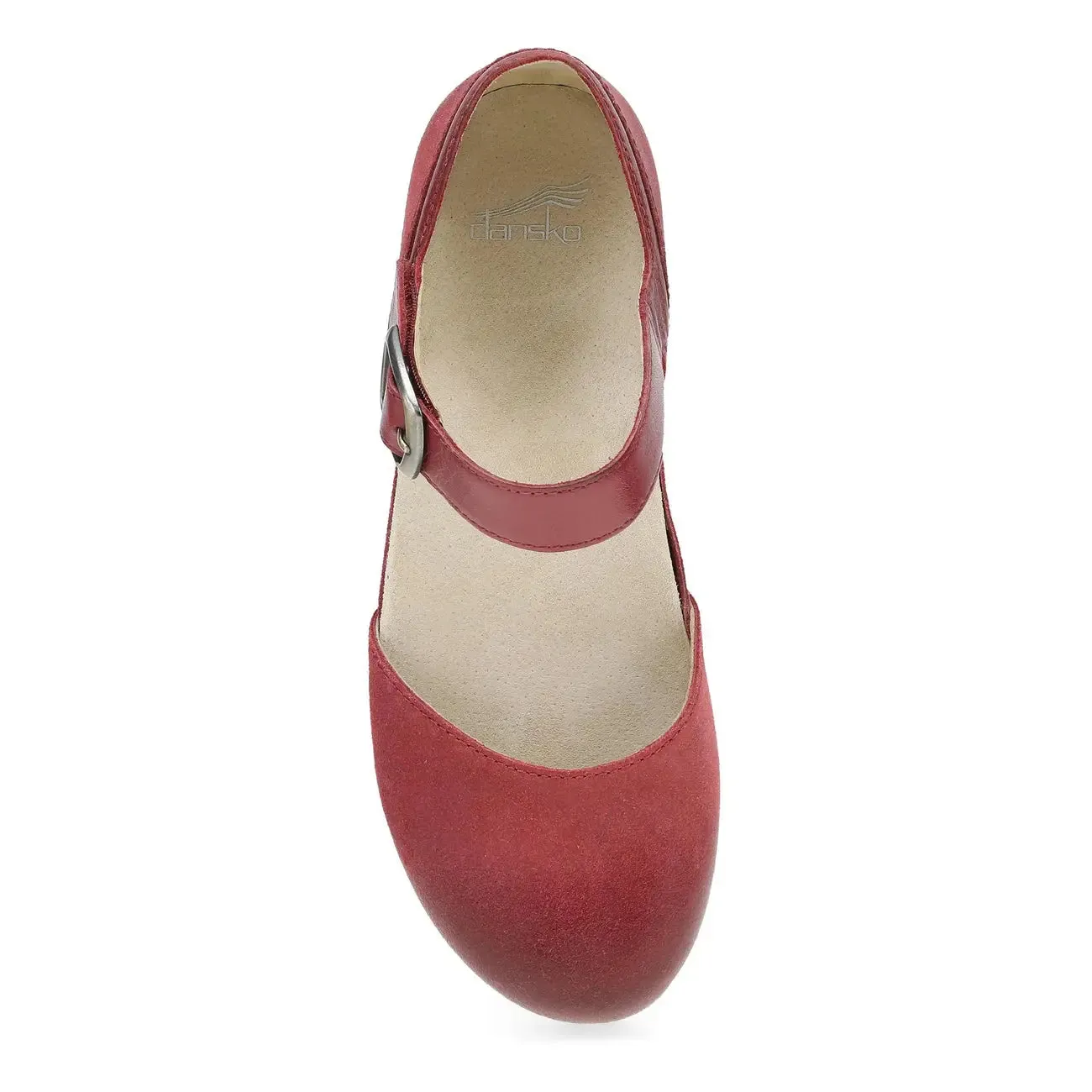 Womens Dansko Mae Burnished Suede  Timeless Mary Jane with Lightweight Comfort