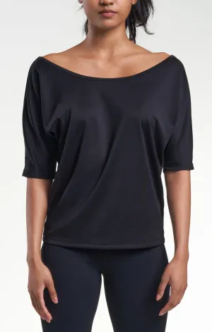 Womens Performance Jersey Drape Tee