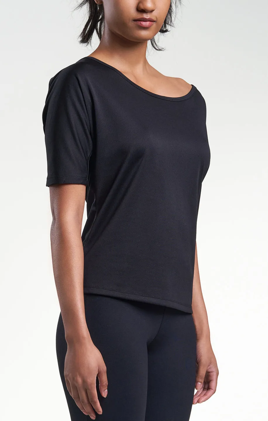 Womens Performance Jersey Drape Tee