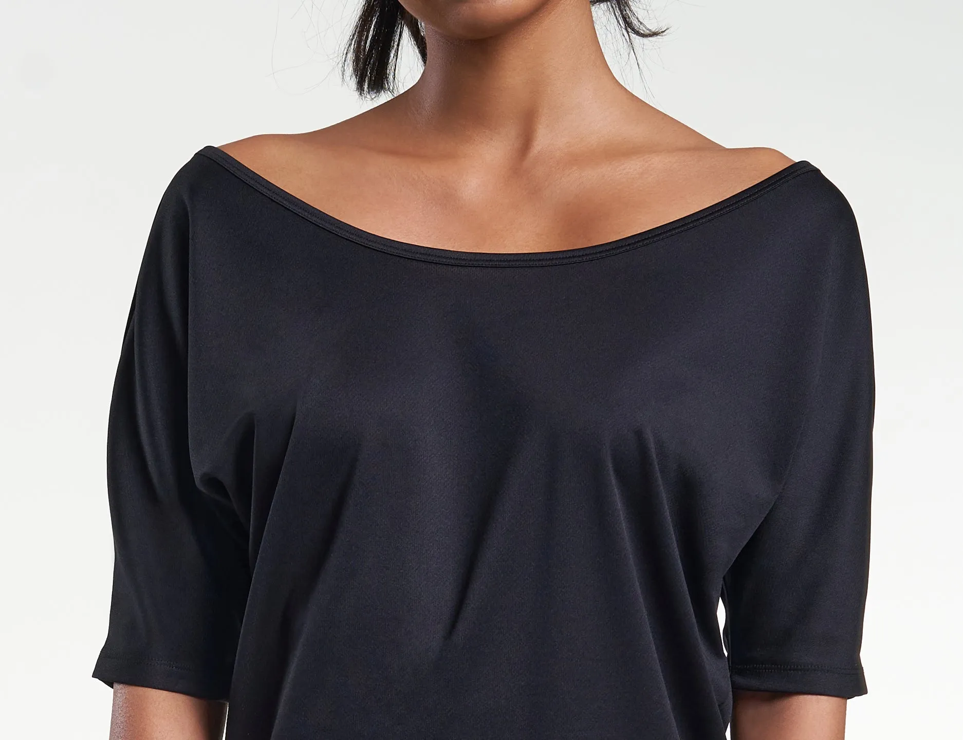 Womens Performance Jersey Drape Tee